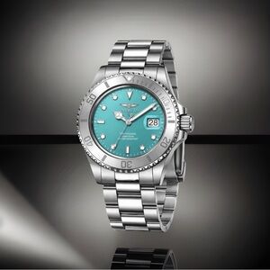 Invicta Pro Diver Watch 40mm Steel Turquoise Dial 200M Water Resistant Brand New